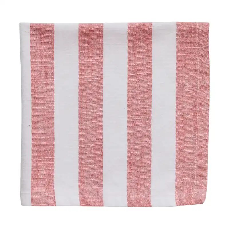 Olivia cotton napkin 40x40 cm, Off white-dark coral Luxury
