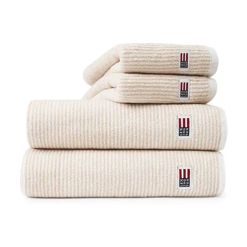 Today Only Icons Original Striped bath towel 100x150 cm, white-grey
