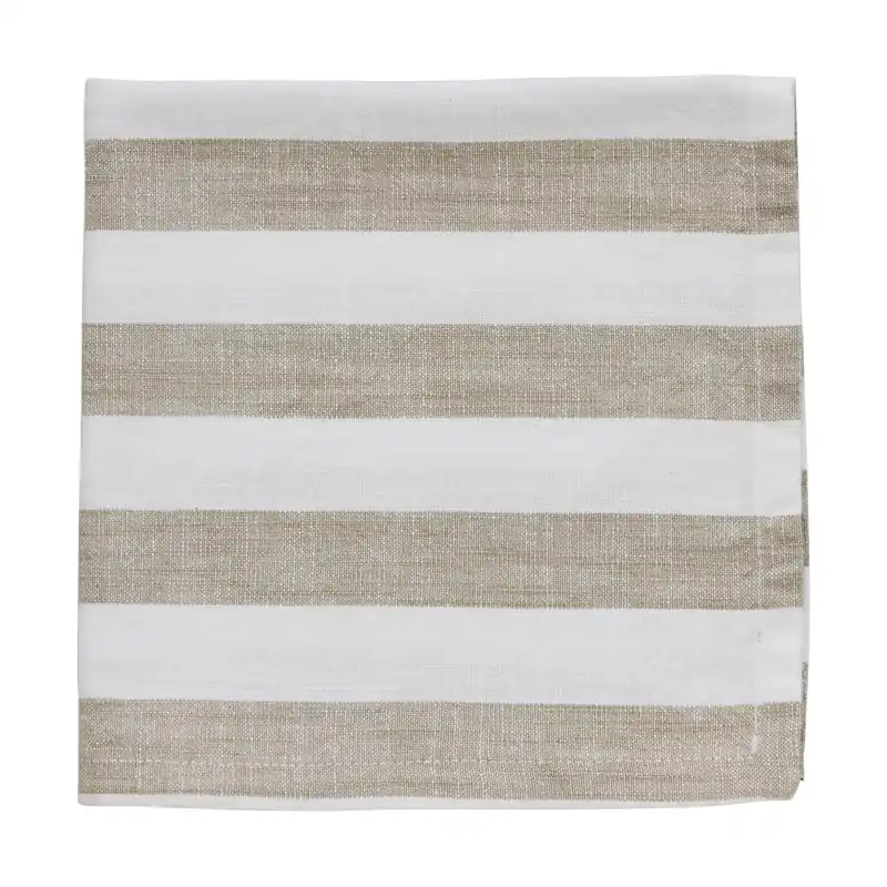 Deal Olivia cotton napkin 40x40 cm, Off white-dark coral