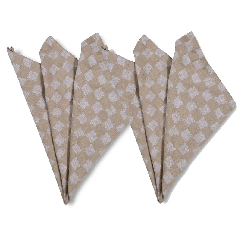 Special Discount Checki fabric napkin 2-pack, Black