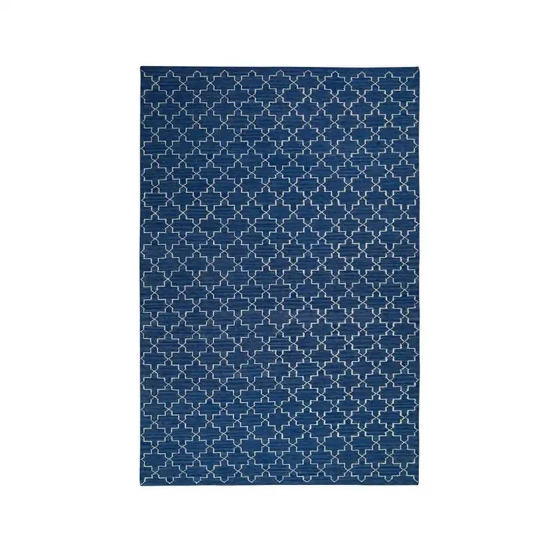 Premium New Geometric rug, Indigo melange/off white, 234x323 cm