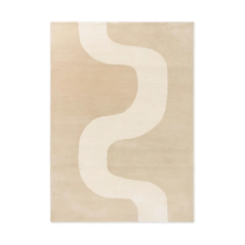 Seireeni wool rug, Warm beige, 140x200 cm Luxury