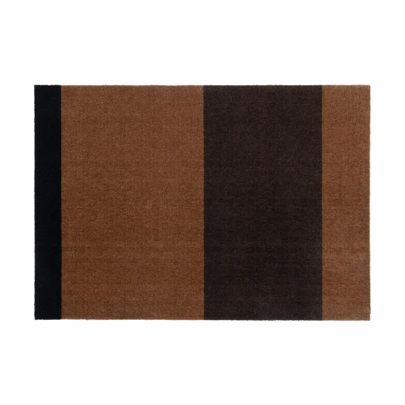 Stripes hallway rug horizontal, Ivory-dijon-brown. 90x200 cm In Demand