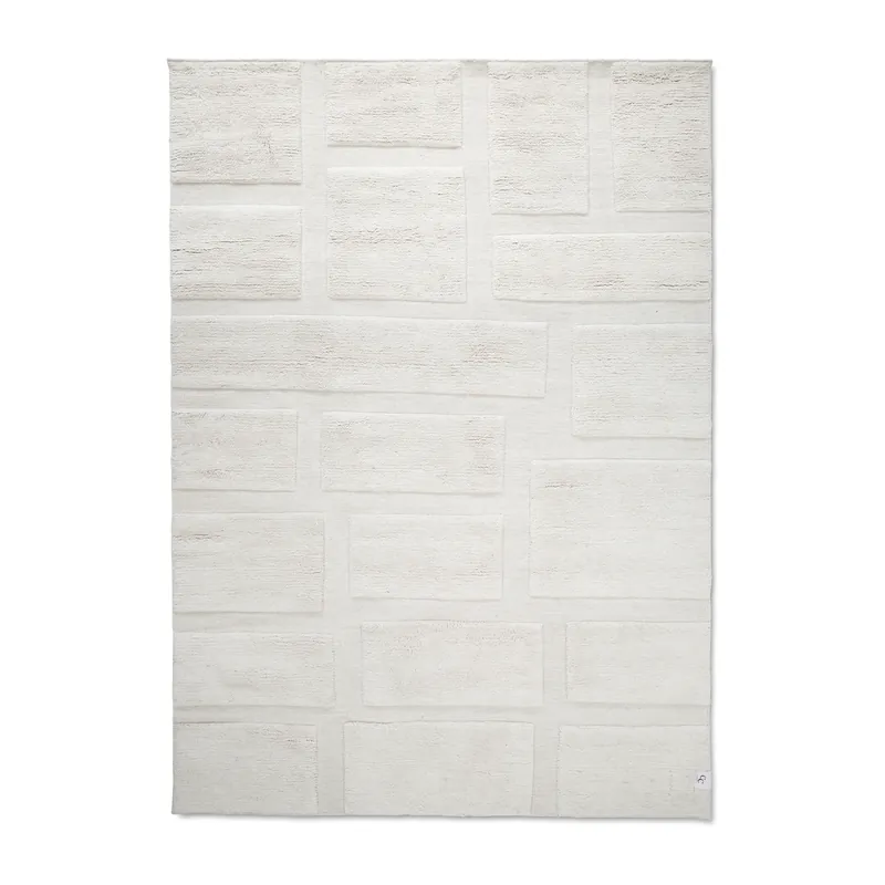 Authentic Bricks wool rug 170x230 cm, Beige