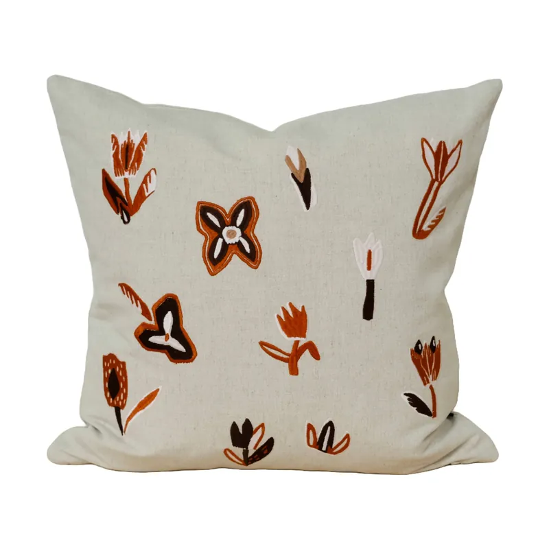 Latest Tulip cushion cover 48x48 cm, Nature-red