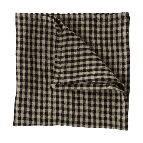 Factory Price Vipa linen napkin 45x45 cm, Black sand
