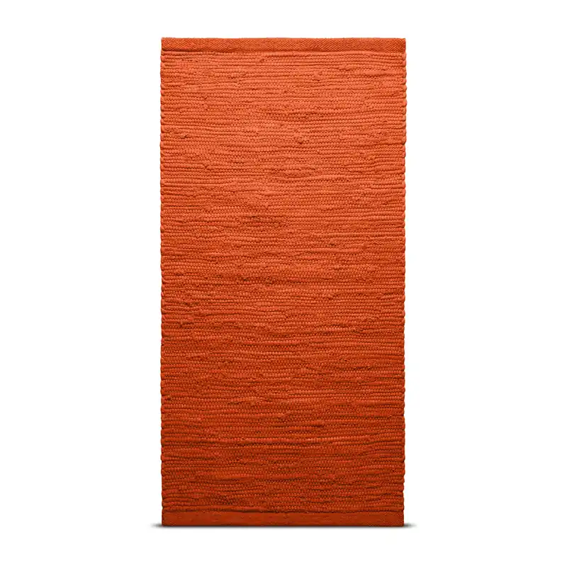 Cotton rug 65x135 cm, petroleum (petrolblue) Worldwide Shipping