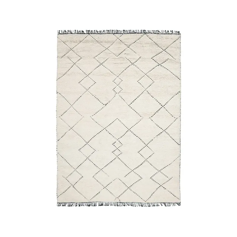 Professional Grade Torun rug, Black, 140x200 cm