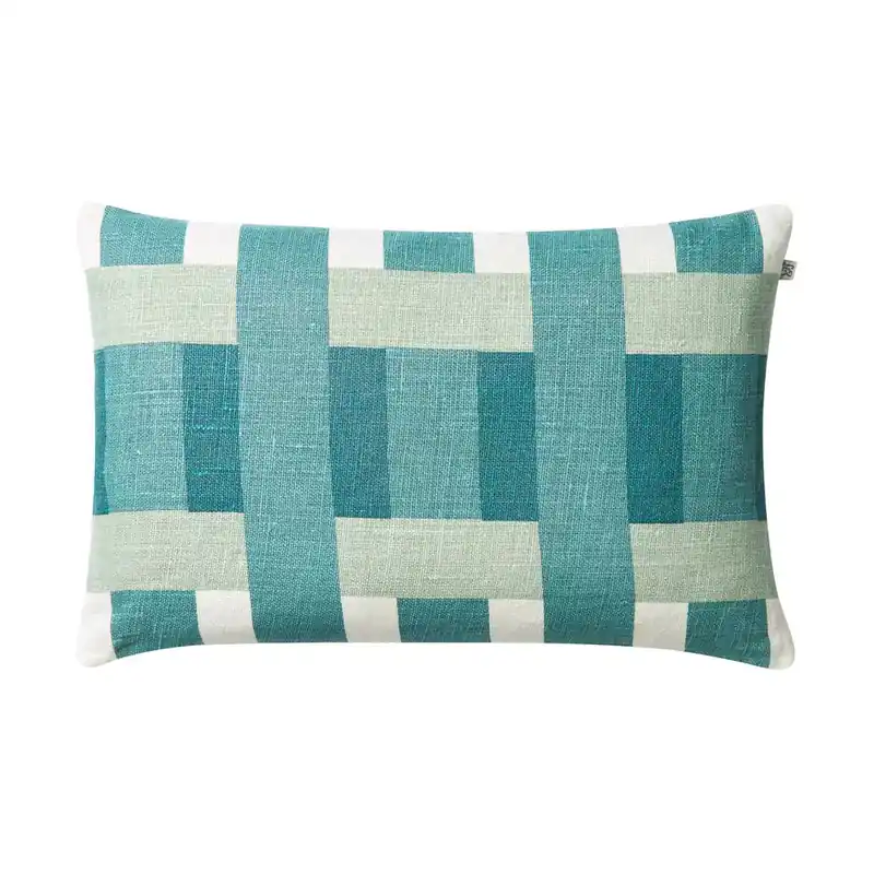 Instant Buy Benaras cushion cover 40x60 cm, Cactus green-lime-aqua