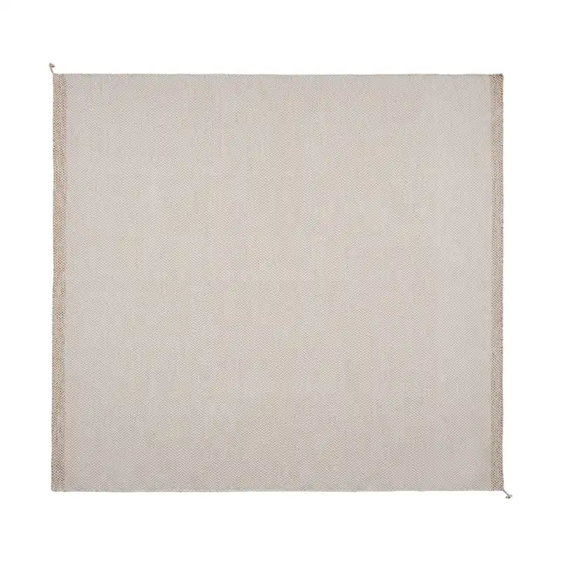Ply wool rug 280x280 cm, Black-white Warranty Included