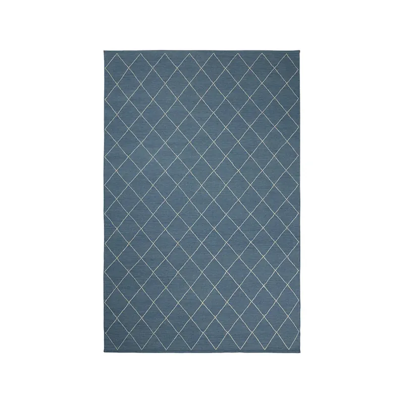 Professional Grade Diamond Rug, Off white/orange, 230x336 cm