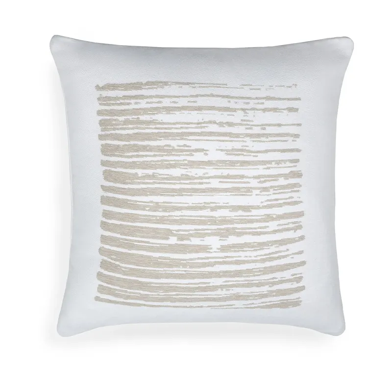 Linear square pillow 50x50 cm, White Special Discount