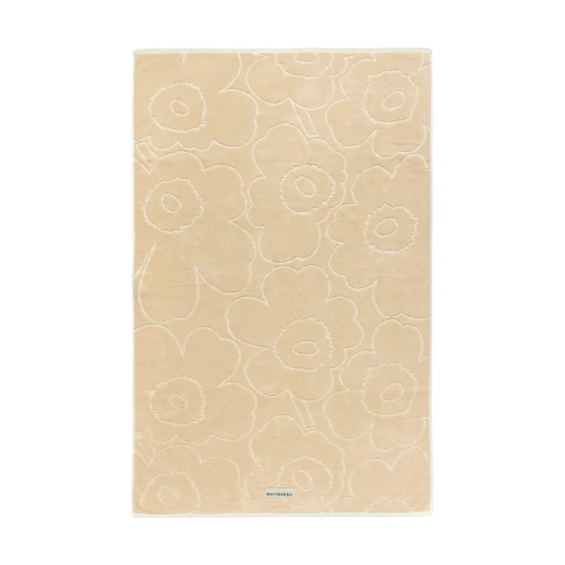 Next Day Delivery Piirto Unikko bath towel 100x160 cm, Ivory-black