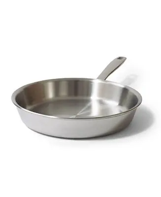 Maestro 5-Ply Stainless Steel Frying Pan 11" - Oven Safe and Made without PFAS, PFOA & PTFE - Induction and All Stovetop Compatible Today Only