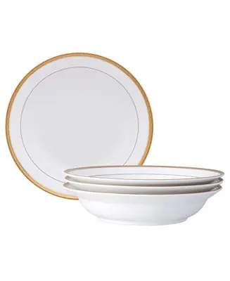 Professional Grade Charlotta Rim Dinner Bowls, Set of 4