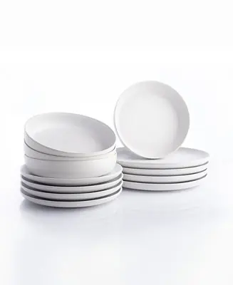 Porto by Macchio Stoneware 12 Pc. Dinnerware Set, Service for 4 New Arrival