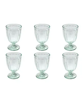 Low Price Simple Scallop Jumbo Glasses, Set of 6
