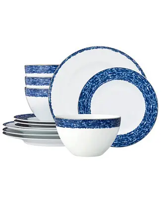 Hassle-Free Returns Rill 12-Piece Dinnerware Set, Service for 4