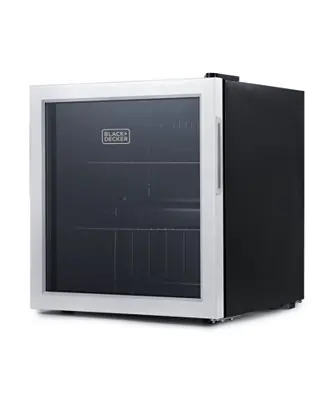 1.7 Cu. Ft. Beverage Cooler with Double Pane Glass Door Drink Fridge with 63-Can Capacity No Minimum Order