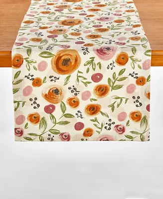 Crafted Elaina Printed Table Runner, 72" x 14"