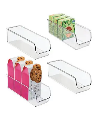 Special Discount Narrow Pantry Bin for Kitchen Storage - Set of 4 - Clear