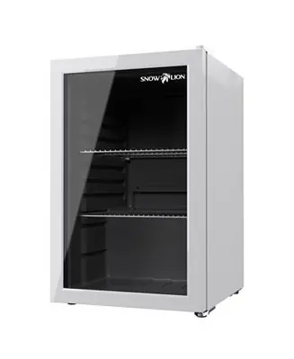 Place Order Premium 69 L Beverage Refrigerator 2.4 Cu. Ft. Freestanding Mini Fridge With Glass Door in White