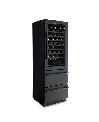 ESTATE 24" Dual Zone Wine & Beverage Fridge – 175 Can Capacity, Black Stainless Steel, Built-In Drawer Cooler with Full Extension Shelves Shop Now