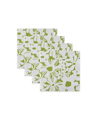 Express Delivery Blooms Set of 4 Napkins, 8.25" x 8.25"