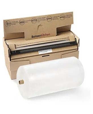 Money Back Guarantee Bonsenkitchen 8” x 150Vacuum Seal Roll Keeper with Cutter for Food Storage and Sous Vide
