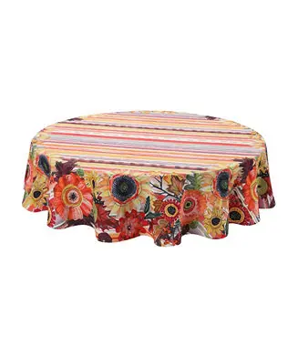 Harvest Snippets 70" Round Tablecloth Last Chance