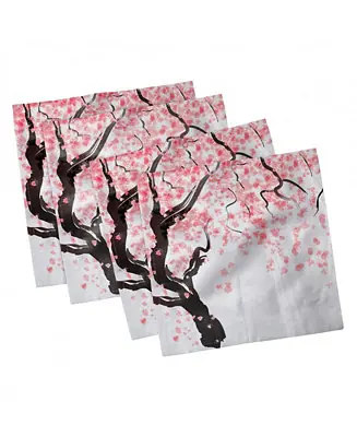 Floral Set of 4 Napkins, 12" x 12" Discount