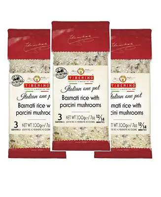 Affordable One Pot Dish - Basmati Rice with Porcini Mushroom - 250 Grams, Set of 3