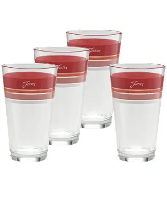 Sunset Horizon Edgeline Tapered Cooler Glass, Set of 4 Trusted Brand