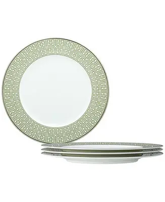 Warranty Included Infinity Platinum 4 Piece Dinner Plate Set , Service for 4