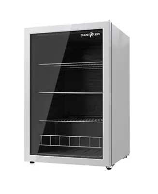 Direct From Factory Premium 131 L Glass Door Beverage Refrigerator 4.6 Cu. Ft. Freestanding Mini Fridge in White
