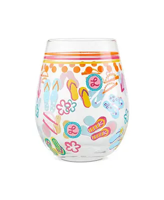 Budget LOLITA Flip Flops Too Stemless Wine Glass