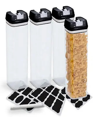 4 Piece Food Storage Containers, 1.9 Liter Certified