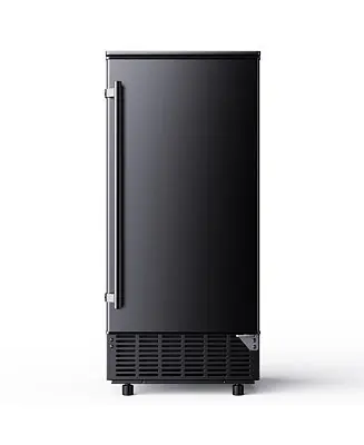 24-lb Ice Storage 80-lb Ice Per day Cubed Ice Maker ( Black ) Factory Price