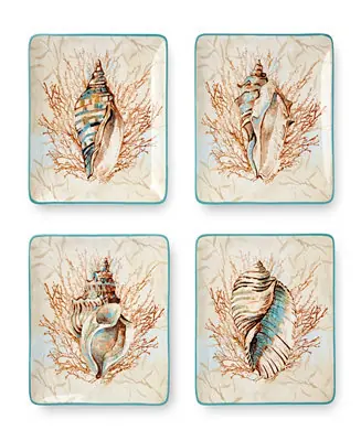 Direct From Manufacturer Escape to the Sea 4-Pc. Salad Plates, Service For 4