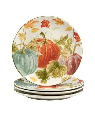 Deal Autumn Harvest Dinner Plate, Set of 4