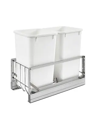 Final Sale Double Pullout 27 qt. Kitchen Trash Can w/ Soft-Close, 5349-1527DM-2