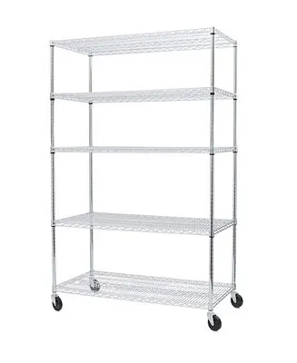 UltraDurable 5-Tier NSF Steel Wire Shelving, 48" W x 24" D x 76" H Limited Time