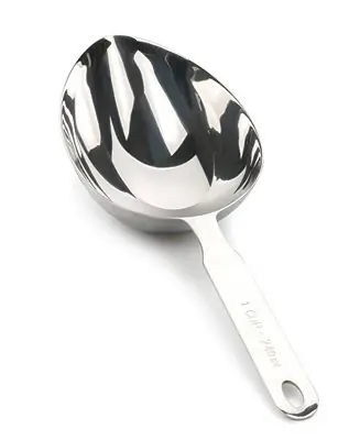 Endurance Stainless Steel 1 Cup Single Oval Measuring Scoop Best Price