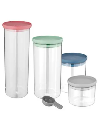 Leo Collection 4-Pc. Covered Container Set and Scoop Must Have
