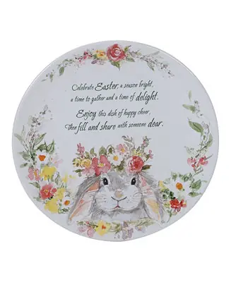 Sweet Bunny Round Pass Along Plate Super Sale