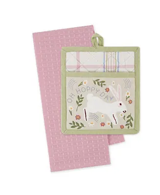 Oh Hoppy Day Potholder Dishtowel, Set of 2 Best Seller