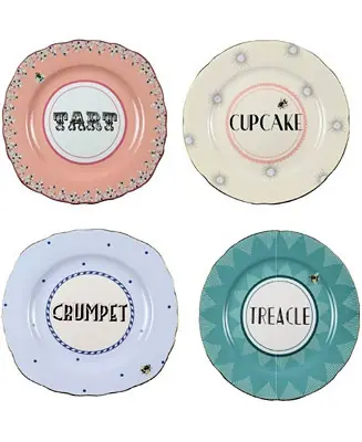 One Day Deal Cheeky Cake Plates, Set of 4