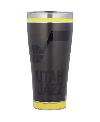 Utah Jazz 30 Oz Blackout Stainless Steel Tumbler Next Day Delivery