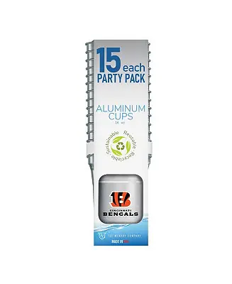 Cincinnati Bengals 15-Pack 16 Oz Ball Aluminum Cup Set Seasonal Sale