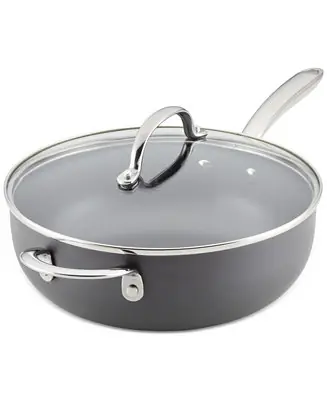 Professional Hard-Anodized Nonstick 4-Qt. Saucier Saucepan Sale